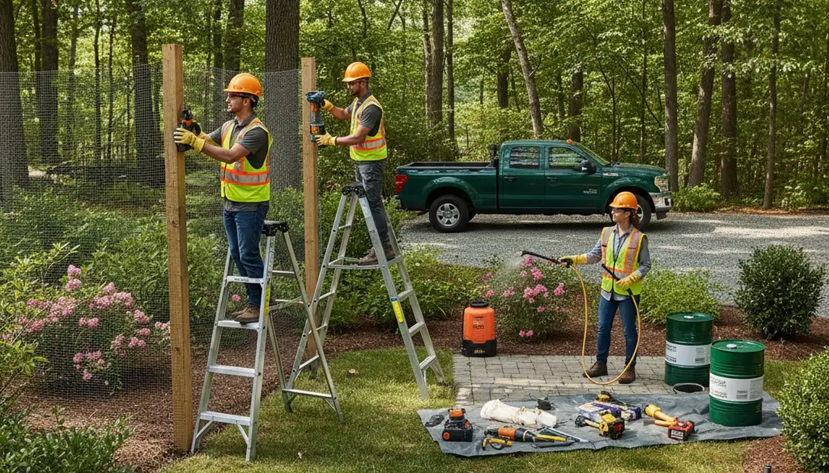 Deer deterrent service in Palm Harbor, FL protecting trees and plants from browsing deer