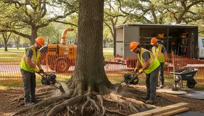 Palm Harbor, FL arborist providing root protection for healthy trees and property safety