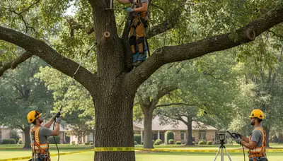 Palm Harbor, FL arborist diagnosing tree disease and providing treatment for infected trees