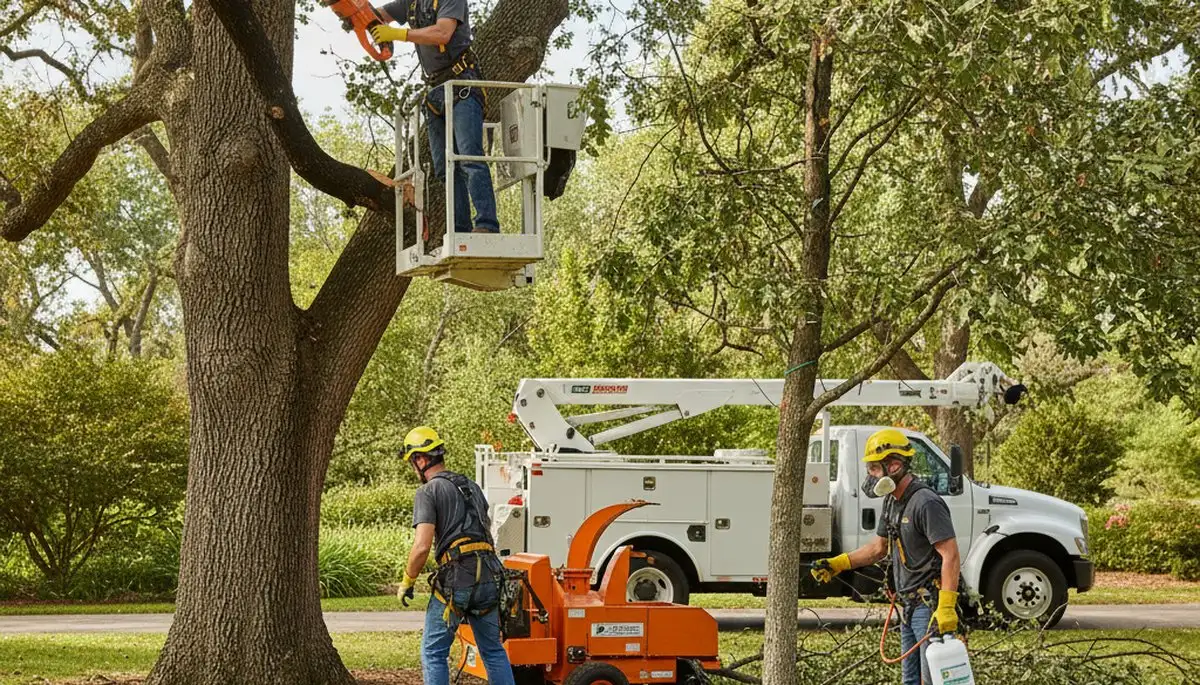 Palm Harbor, FL arborist treating diseased tree with professional tree disease care