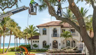 Tree service crew in Palm Harbor, FL providing professional tree trimming and maintenance